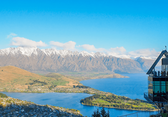 紐西蘭南島景點地圖